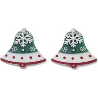 Pendentif en acrylique imprimé opaque - Cloche de Noël