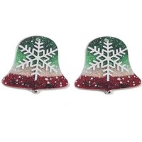 Pendentif Acrylique Imprimé Opaque Thème Noël Flocon