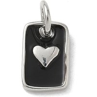 Brass Enamel Rectangle Heart Charms - Cadmium & Lead Free