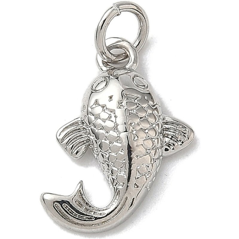 Charms de Poisson en Laiton de la Série Océan avec Anneaux de Saut — Breloques et pendentifs