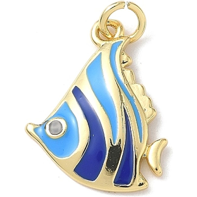 Sea Animals Brass Enamel Pendants with 18K Gold Plating — Charms & Pendants