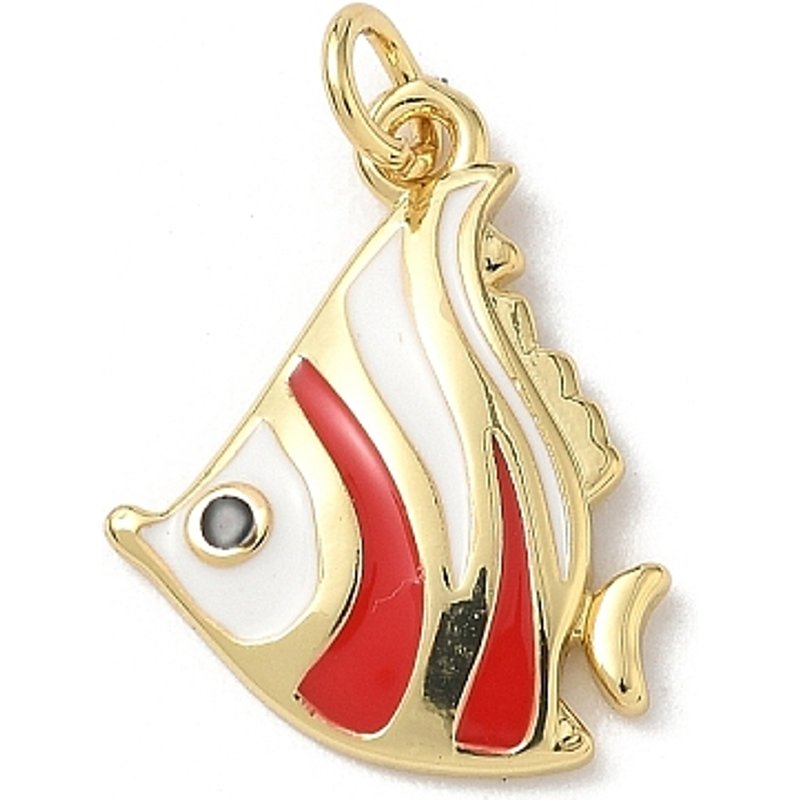 Sea Animals Brass Enamel Pendants with 18K Gold Plating — Charms & Pendants