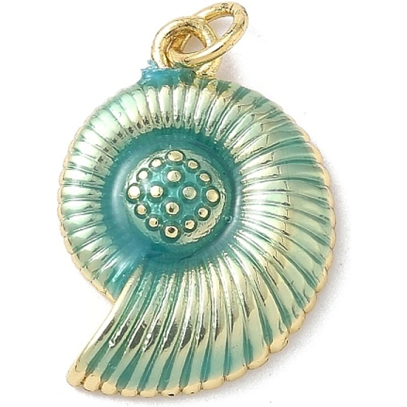 Pendentifs en Émail de Bronze Animaux Marins avec Plaquage en Or 18K — Breloques et pendentifs