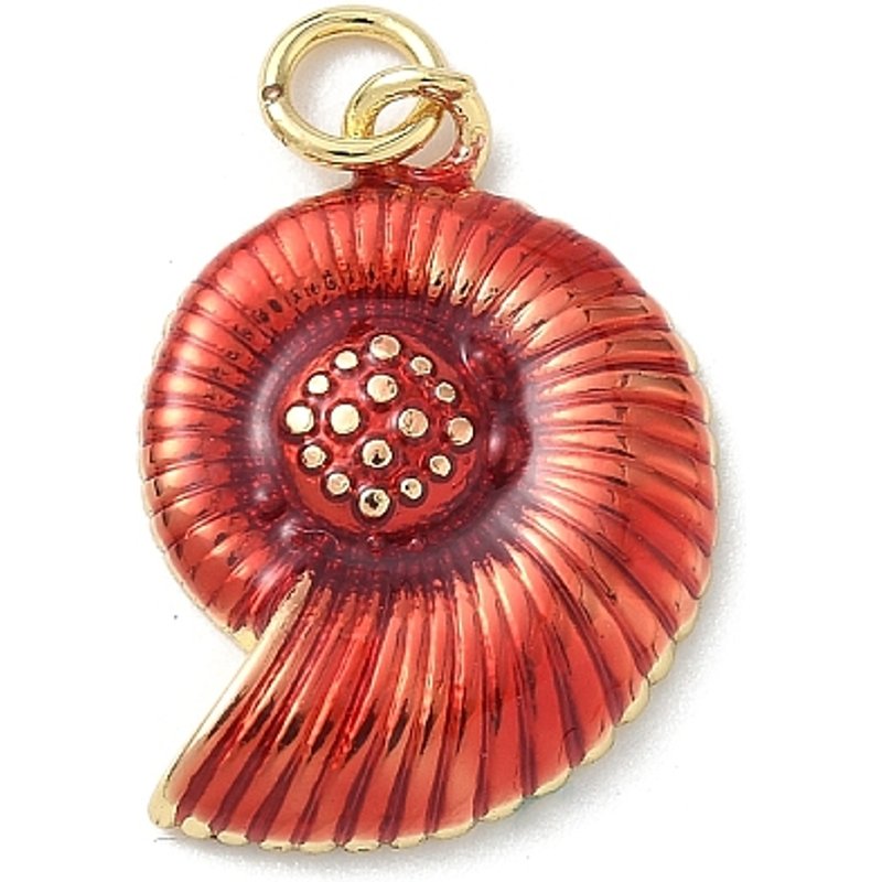 Pendants en Émail de Brass Animaux Marins avec Plaquage en Or 18K — Breloques et pendentifs