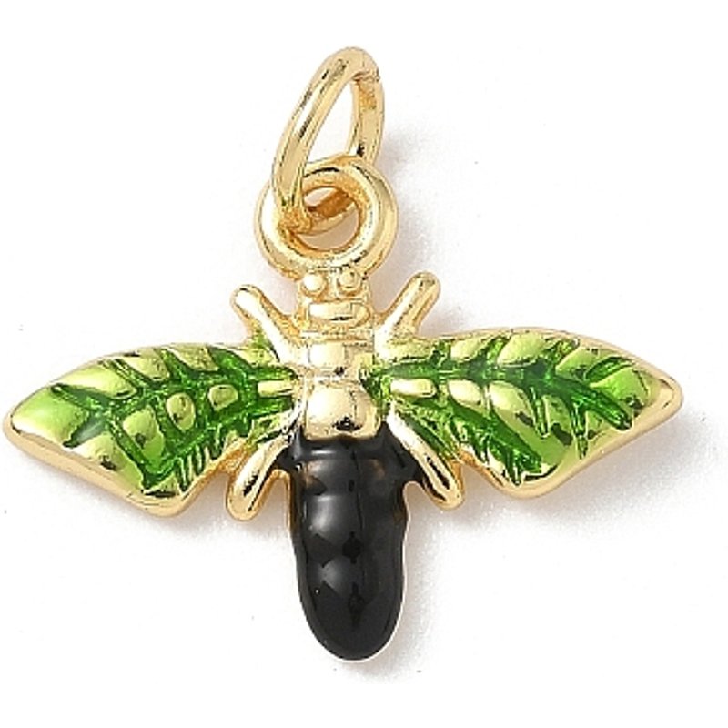 Pendentifs en Émail de Thèmes Insectes avec Plaquage en Or 18K — Breloques et pendentifs