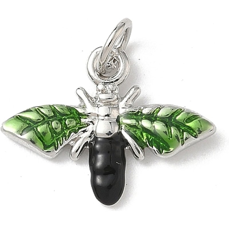 Insect Themes Brass Enamel Pendants with Jump Ring, Bees — Charms & Pendants