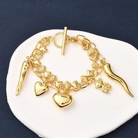 Bracelets à Charms en Acier Inoxydable avec Liens en Nœud pour Femmes — Bracelet Femme