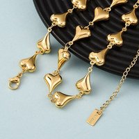 Collier en chaîne à maillons en acier inoxydable 304 pour femmes, doré — Collier pendentif