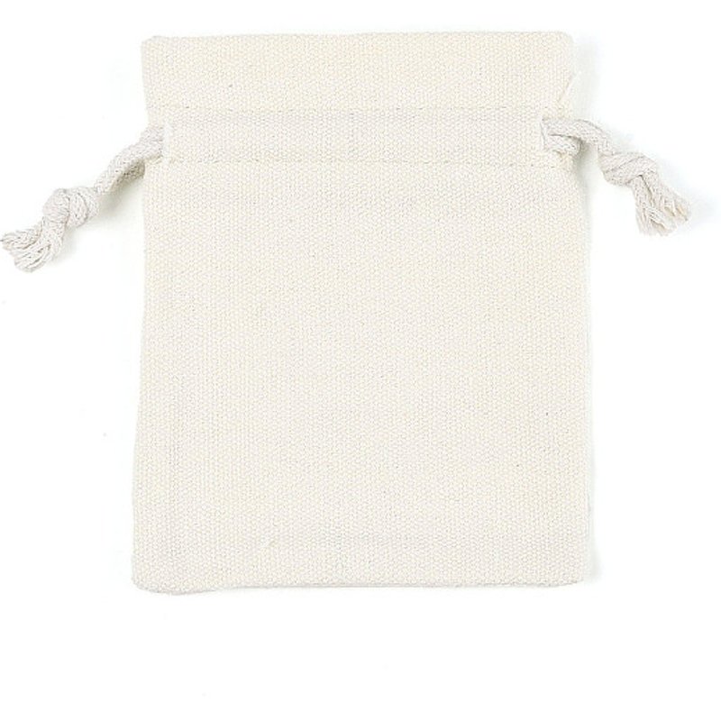 Rectangle Canvas Packing Pouches, Floral White, 9.5-10x7.5-8cm — Jewelry Display & Storage