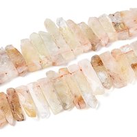Brins de perles de citrine naturelle, rectangle, 20-65mm, 30-40pcs — Perles à bijoux