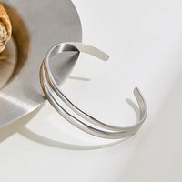 304 Stainless Steel Cuff Bangles for Women - 2-1/4 Inch Inner Diameter — Bracelet Women