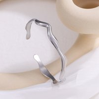 304 Stainless Steel Cuff Bangles for Women, 2-1/8 Inch Inner Diameter — Bracelet Women