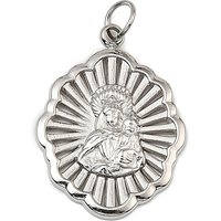 Virgin Mary Theme Stainless Steel Oval Pendant
