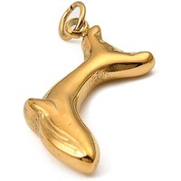 304 Stainless Steel Dolphin Pendant, Cadmium Free, Lead Free