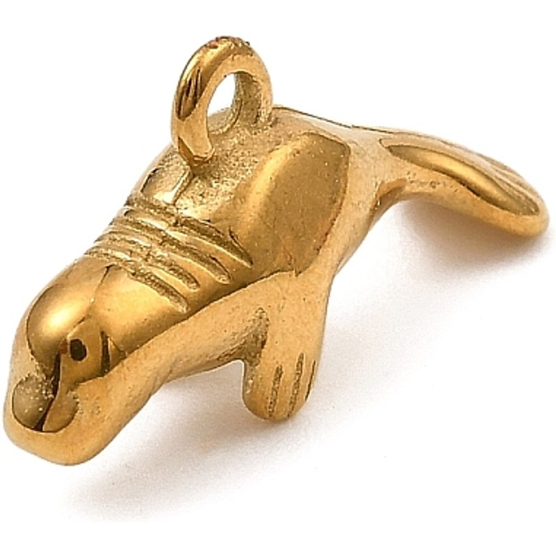 Charm Rhinocéros en Acier Inoxydable 304 - Thème Océan — Breloques et pendentifs