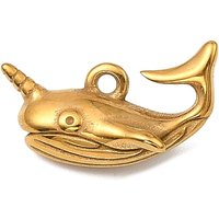 Ocean Theme Stainless Steel Shark Charm - Cadmium & Lead Free