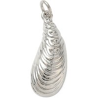 Pendentifs en laiton micro pavé zircon cubique clair, charms conch