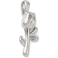 Charm en laiton en forme de fleur, plaqué durable, sans plomb, 18.5x7x4.5mm