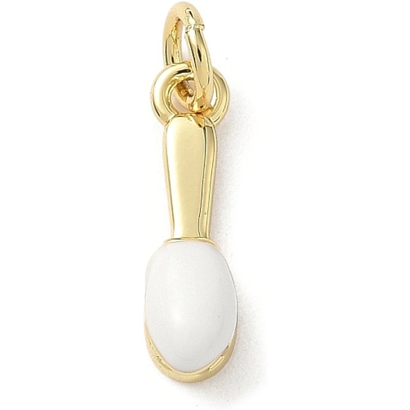 Charms en Émail en Laiton, Charms de Brosse à Dents, Plaqué Or 18K — Breloques et pendentifs
