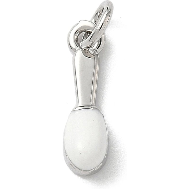 Brass Enamel Toothbrush Charms with Jump Ring — Charms & Pendants