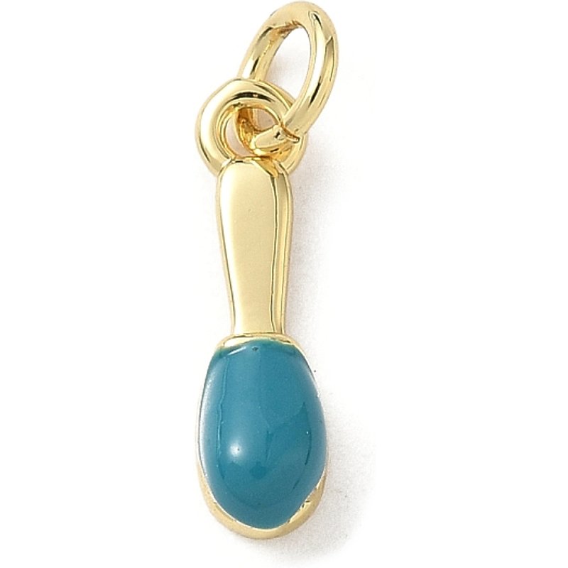 Charms en Émail en Laiton, Charms de Brosse à Dents, Plaqué Or 18K — Breloques et pendentifs