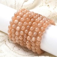 Bracelet Élastique en Pierre de Soleil Naturelle pour Hommes et Femmes — Bracelet Femme
