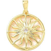Charms en Zirconia Cubique Pave Micro en Laiton, Plaqué Or 18K