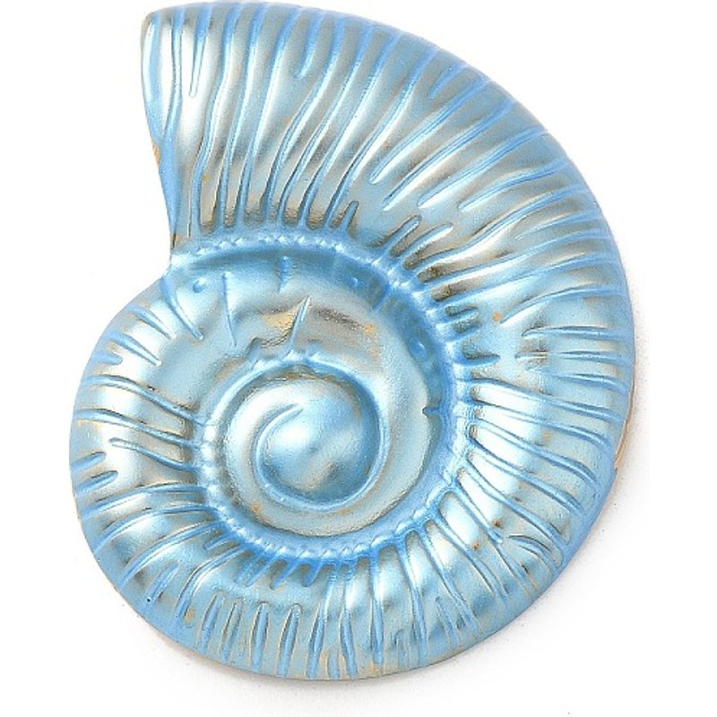 304 Stainless Steel Golden Shell Shape Pendant with Enamel — Charms & Pendants