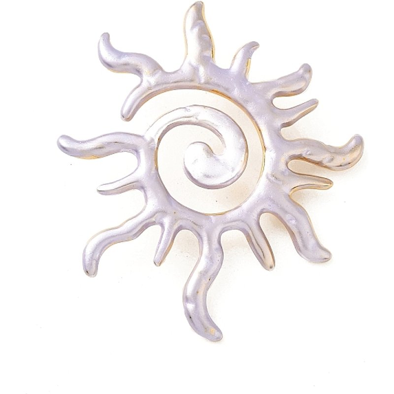 Pendentif en Acier Inoxydable 304 avec Émail, Soleil, 54x48x10mm — Breloques et pendentifs