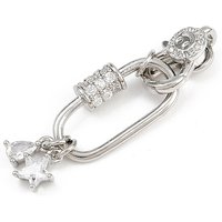 Brass Micro Pave Clear Cubic Zirconia Lobster Claw Clasps — Jewelry Findings