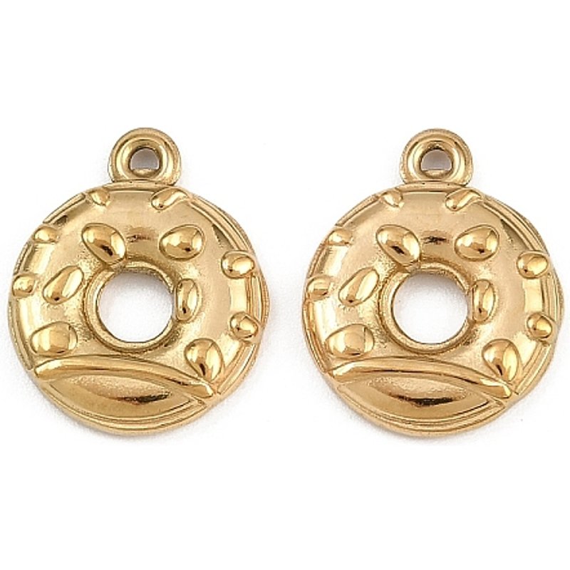 Charm en Acier Inoxydable 304 avec Plaquage en Or 18K — Breloques et pendentifs