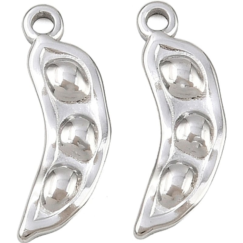 Pendentifs en Acier Inoxydable 304, Charms Pois avec Trou de 1,6mm — Breloques et pendentifs