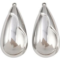 304 Stainless Steel Teardrop Charms with 1.4mm Hole