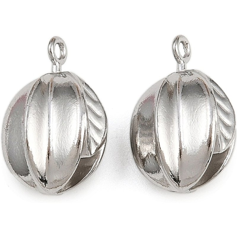 304 Stainless Steel Fruit Charms Pendants, 16.5x10.5x11mm — Charms & Pendants
