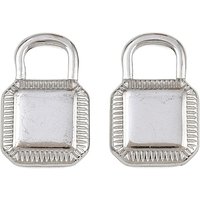 304 Stainless Steel Lock Charms Pendants