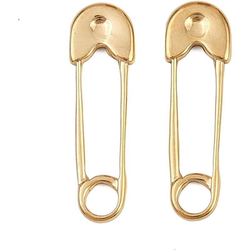 Charmes en Acier Inoxydable 304, Épingles de Sécurité Plaquées Or 18K — Breloques et pendentifs