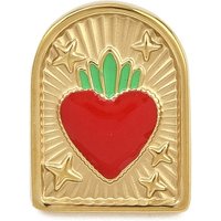 Arch Heat Enamel Pins with 18K Gold Plated Stainless Steel Backs — Brooches