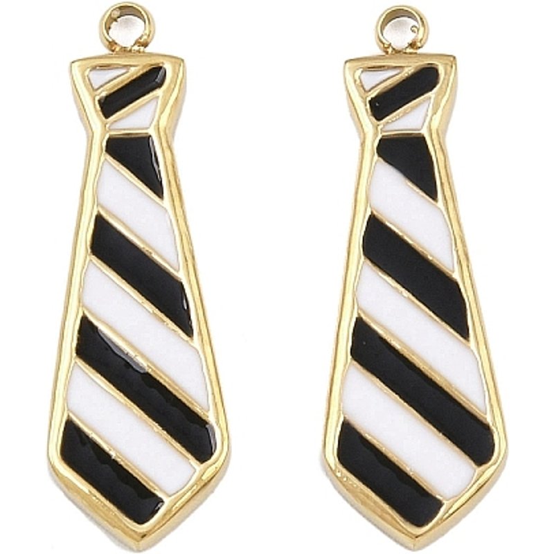 Pendentif en Émail en Acier Inoxydable 304 avec Plaquage en Or 18K — Breloques et pendentifs
