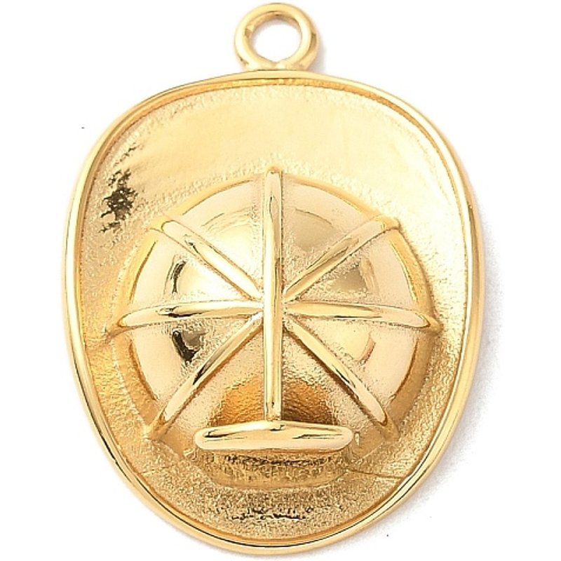 Pendentif en Acier Inoxydable 304 avec Plaquage en Or 18K — Breloques et pendentifs