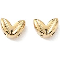 Perles en Acier Inoxydable 304, Cœur, Plaqué Or 18K — Perles à bijoux