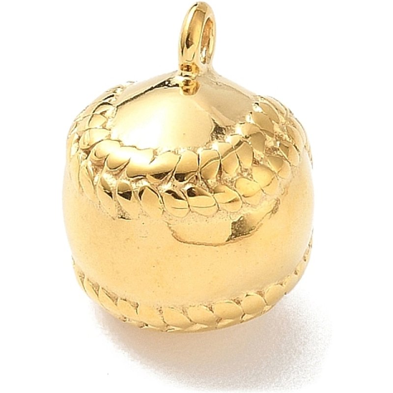 Charmes Sackball - Pendentifs en Acier Inoxydable 304, Plaqué Or 18K — Breloques et pendentifs