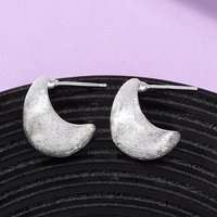 Brass Teardrop Stud Earrings, Nickel Free, Silver — Costume Jewelry