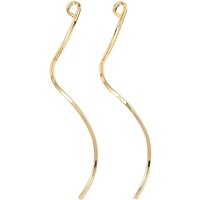 Trouvailles de Boucles d'Oreilles en Laiton avec Boucle, Plaqué Or 18K