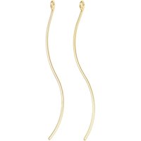 Brass Earring Findings with Loop, Nickel Free, 18K Gold Plated — Jewelry Findings