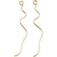 Trouvailles de Boucles d'Oreilles en Laiton avec Boucle, Plaqué Or 18K — Accessoires pour bijoux