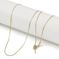 Collier Chaîne Serpentine en Acier Inoxydable 201, Ajustable, Or — Collier pendentif