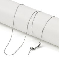 Collier en chaîne serpentine en acier inoxydable 201, réglable — Collier pendentif