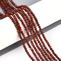Natural Red Jasper Beads Strands, Round Faceted, 2-2.5mm — Jewelry Beads