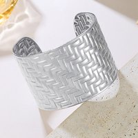 Braided 304 Stainless Steel Cuff Bangles for Women — Bracelet Women