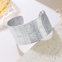 304 Stainless Steel Leaf Cuff Bangle for Women — Bracelet Women